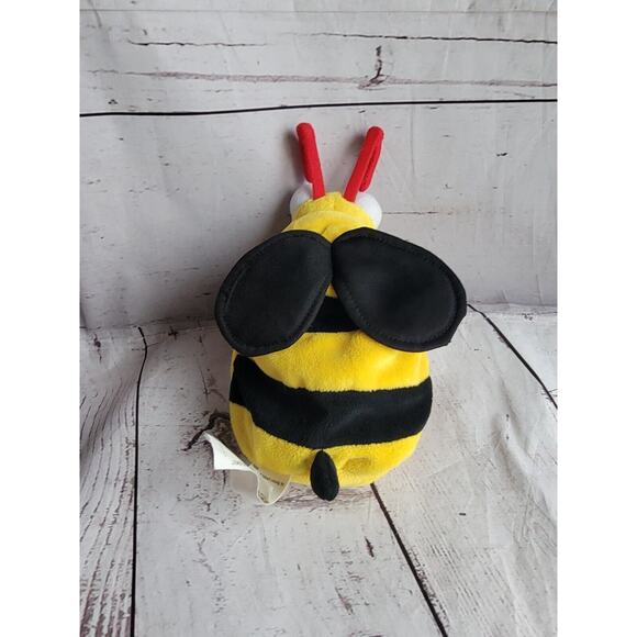 Hallmark Bug Em Bee Bumble Bee 8 Inch Zipper Pouch Plush Stuffed Animal Bag - Picture 4 of 9